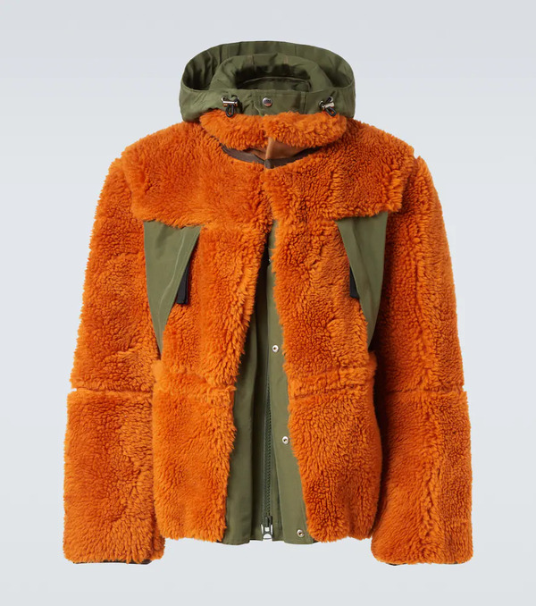  Sacai Sacai Wool-blend And Canvas Jacket 