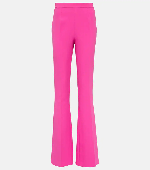  Safiyaa Safiyaa Alexa High-rise Flared Crãªpe Pants 