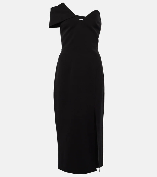  Safiyaa Safiyaa Asymmetric Crãªpe Midi Dress 