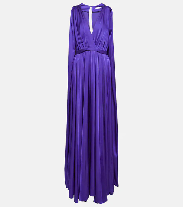  Safiyaa Safiyaa Bridal Chiffon Cape Gown 