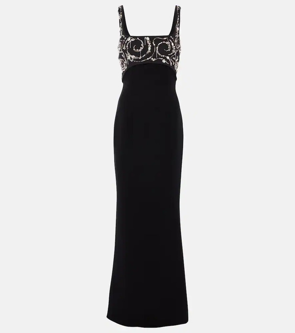  Safiyaa Safiyaa Ezda Embellished Crãªpe Gown 