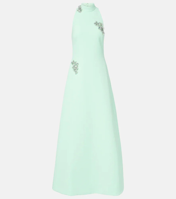  Safiyaa Safiyaa Priscilla Embellished Crãªpe Gown 