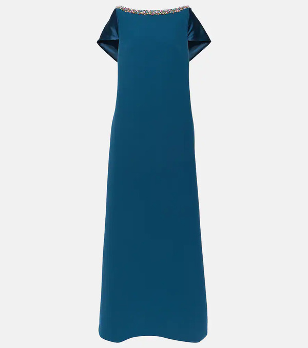  Safiyaa Safiyaa Sallie Embellished Crãªpe Gown 
