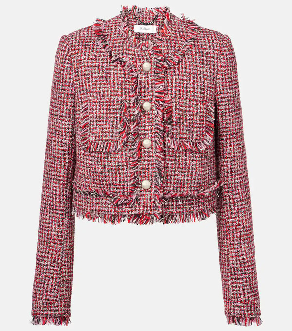  Safiyaa Safiyaa Wool-blend Tweed Jacket 