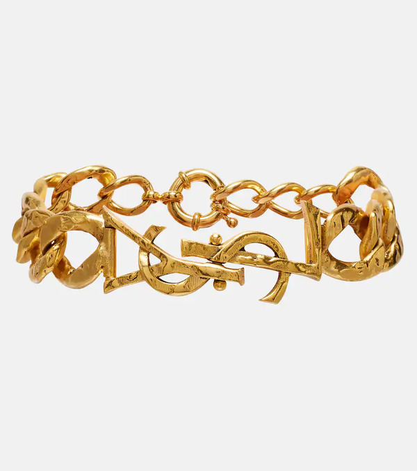  Saint Laurent Saint Laurent Cassandre Chain Bracelet 