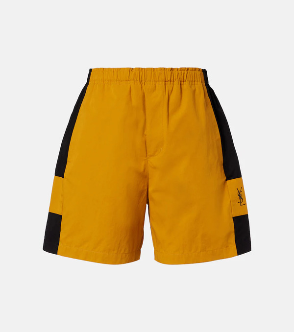  Saint Laurent Saint Laurent Cassandre Cotton Bermuda Shorts 