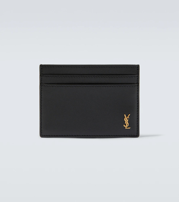  Saint Laurent Saint Laurent Cassandre Leather Card Case 