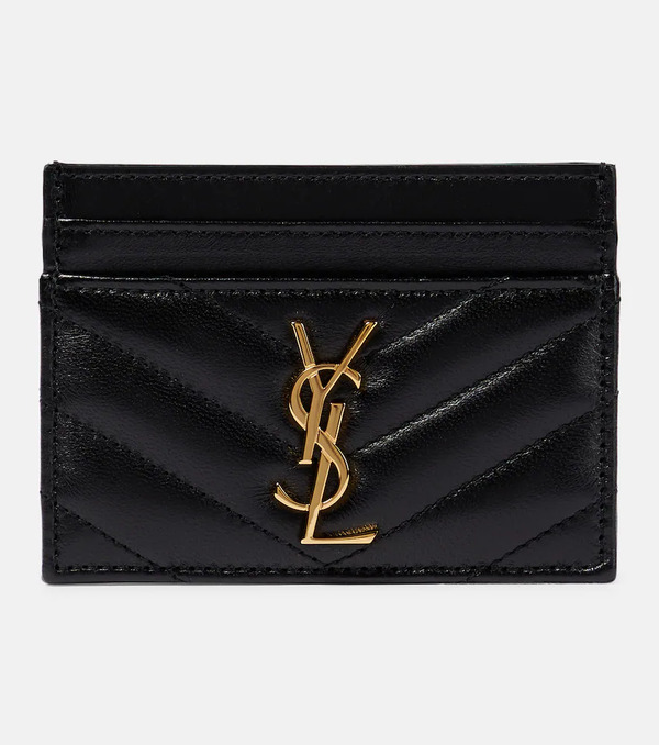  Saint Laurent Saint Laurent Cassandre Matelassã© Leather Card Holder 