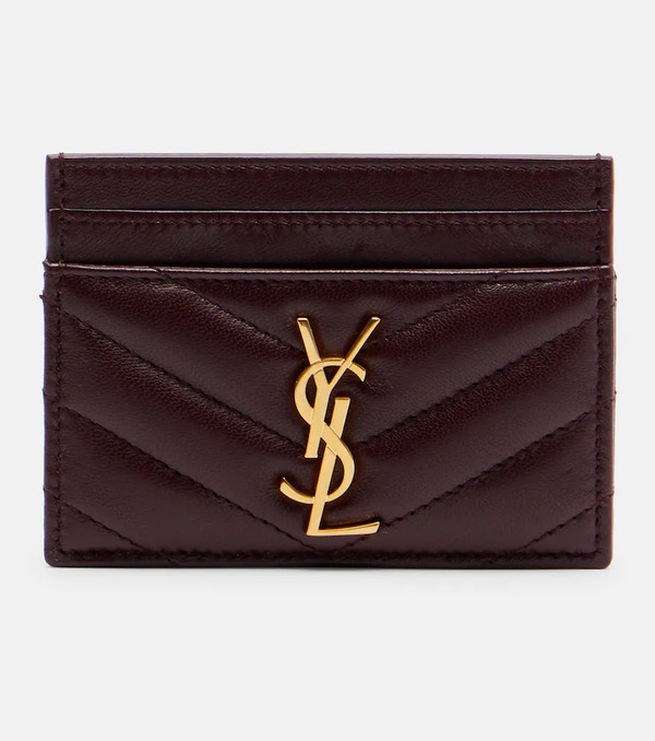  Saint Laurent Saint Laurent Cassandre Matelassã© Leather Card Holder 