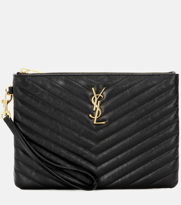  Saint Laurent Saint Laurent Cassandre Matelassã© Leather Pouch 