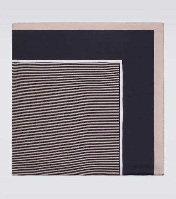  Saint Laurent Saint Laurent Cassandre Silk Charmeuse Scarf 