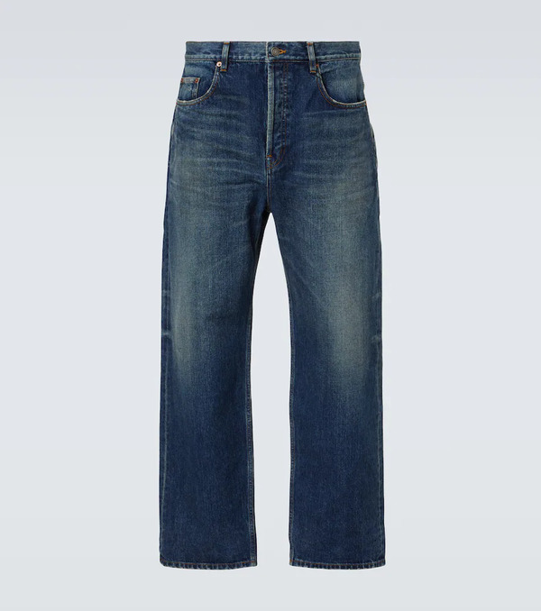  Saint Laurent Saint Laurent Faded High-rise Straight Jeans 