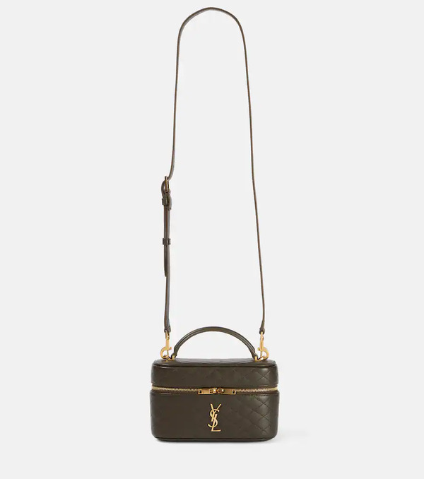  Saint Laurent Saint Laurent Gaby Leather Vanity Bag 