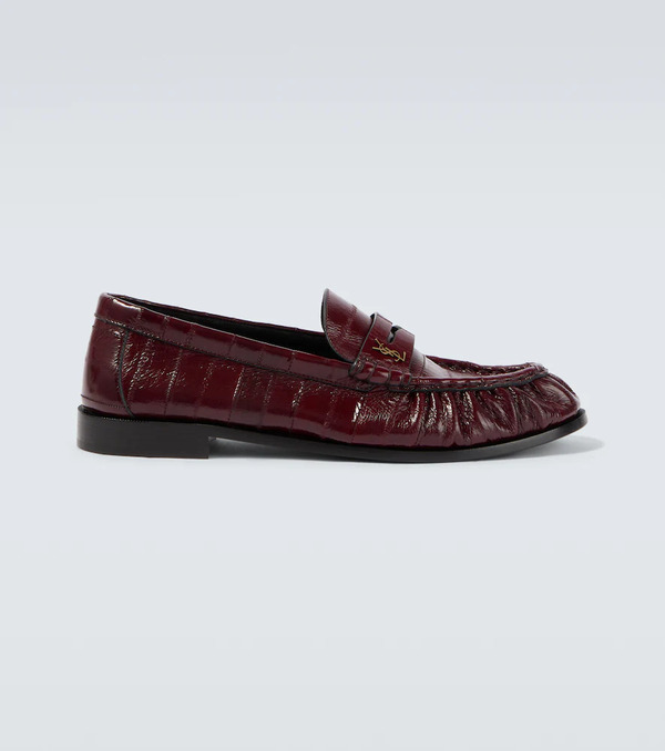  Saint Laurent Saint Laurent Le Loafer Eel Leather Penny Loafers 