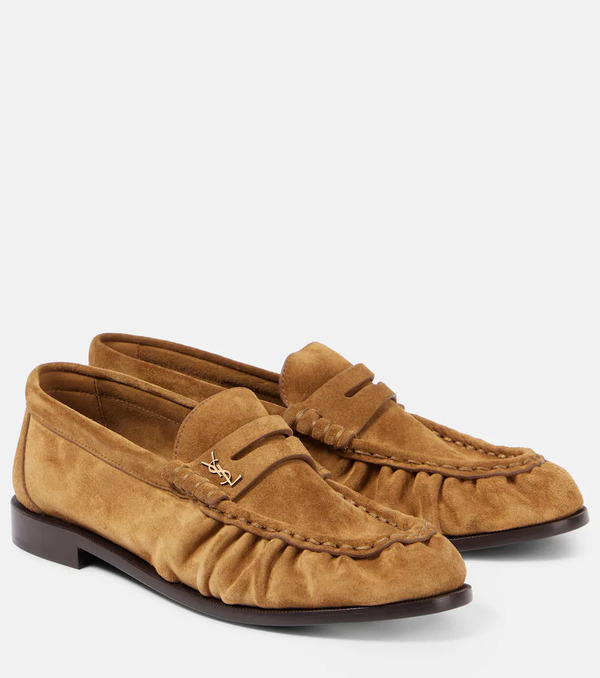  Saint Laurent Saint Laurent Le Loafer Suede Penny Loafers 