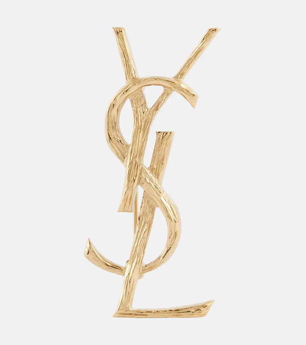  Saint Laurent Saint Laurent Monogram Brooch 