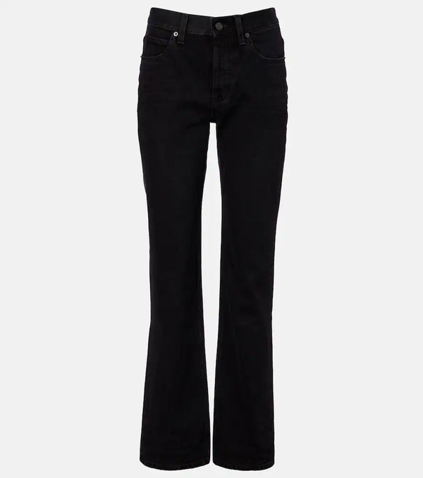  Saint Laurent Saint Laurent Nico Mid-rise Straight Jeans 