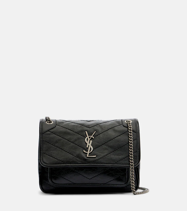  Saint Laurent Saint Laurent Niki Mini Embellished Leather Crossbody Bag 