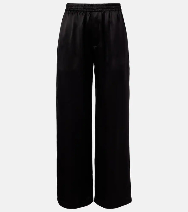  Saint Laurent Saint Laurent Silk Satin Straight Pants 