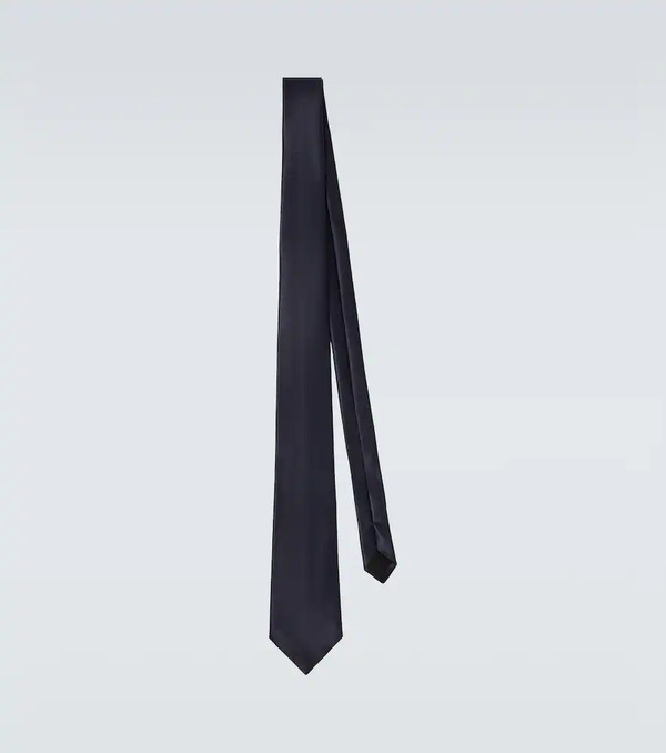  Saint Laurent Saint Laurent Silk Satin Tie 