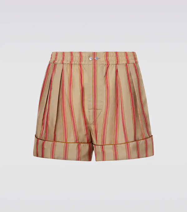  Saint Laurent Saint Laurent Striped Twill Shorts 