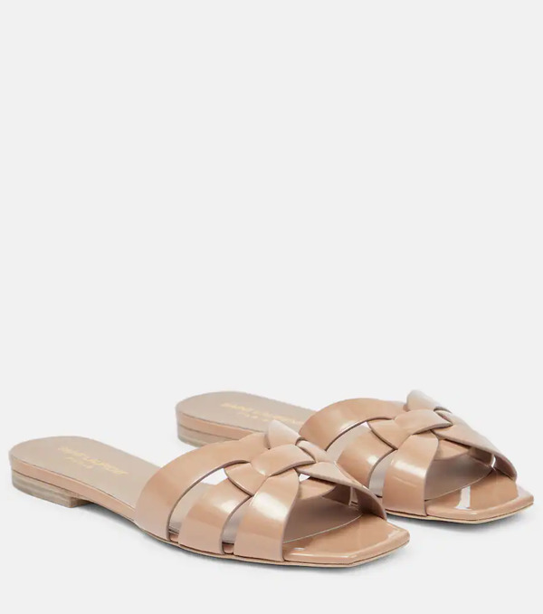  Saint Laurent Saint Laurent Tribute Nu Pieds 05 Leather Sandals 