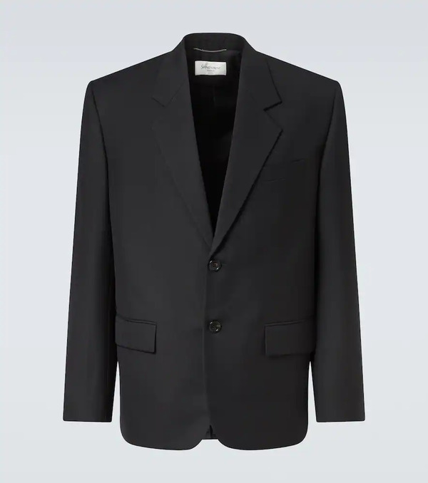  Saint Laurent Saint Laurent Wool Gabardine Blazer 