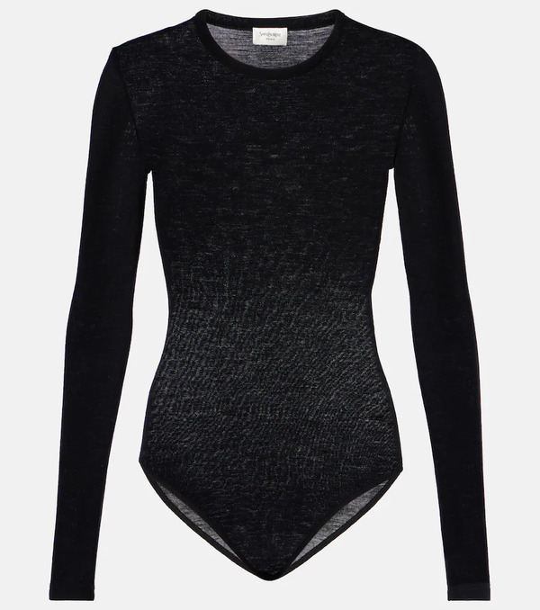  Saint Laurent Saint Laurent Wool Jersey Bodysuit 