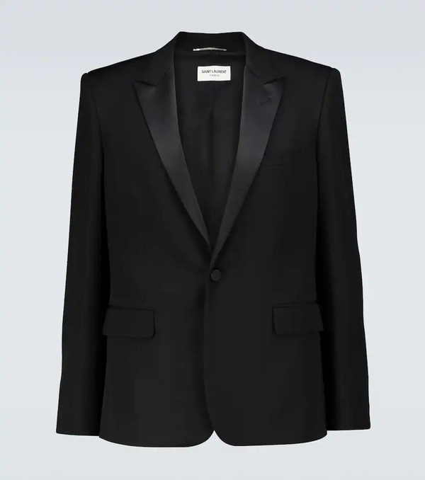  Saint Laurent Saint Laurent Wool Tuxedo Jacket 