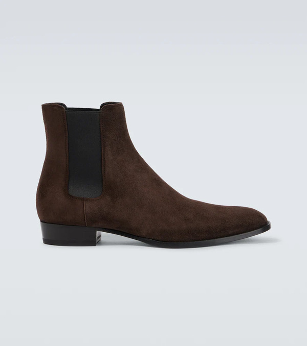  Saint Laurent Saint Laurent Wyatt Suede Chelsea Boots 