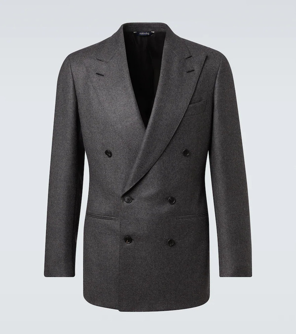  Saman Amel Saman Amel Double-breasted Wool Suit Jacket 