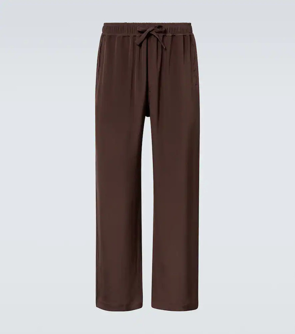  Saman Amel Saman Amel Silk Wide-leg Pants 