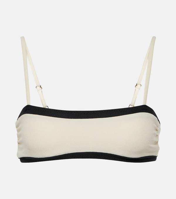  Same Same Colorblocked Bandeau Bikini Top 
