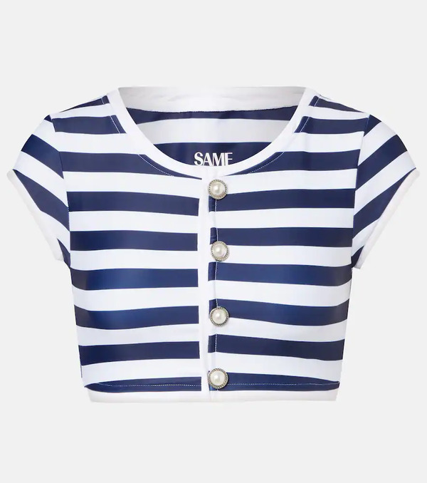  Same Same Grace Striped Bikini Top 