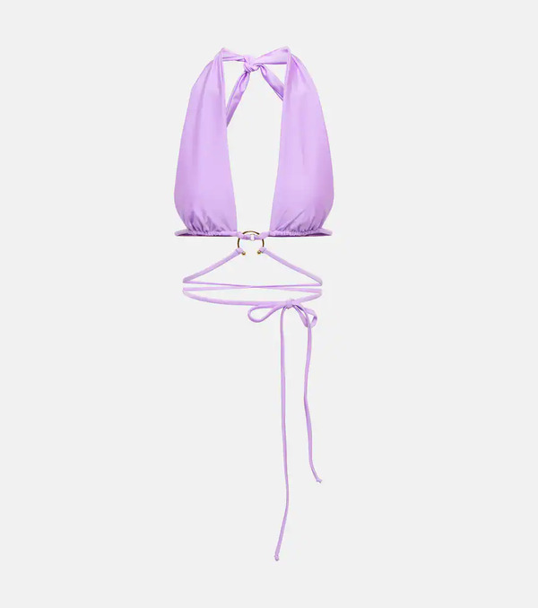  Same Same Pierced Wrap Bikini Top 