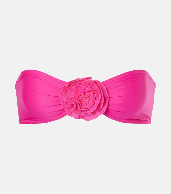  Same Same Rose Bandeau Bikini Top 