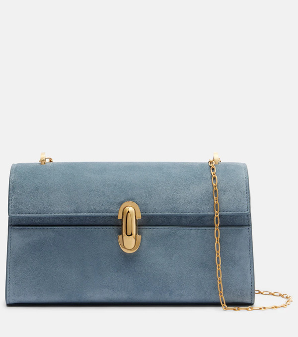  Savette Savette Symmetry Chain Mini Suede Crossbody Bag 