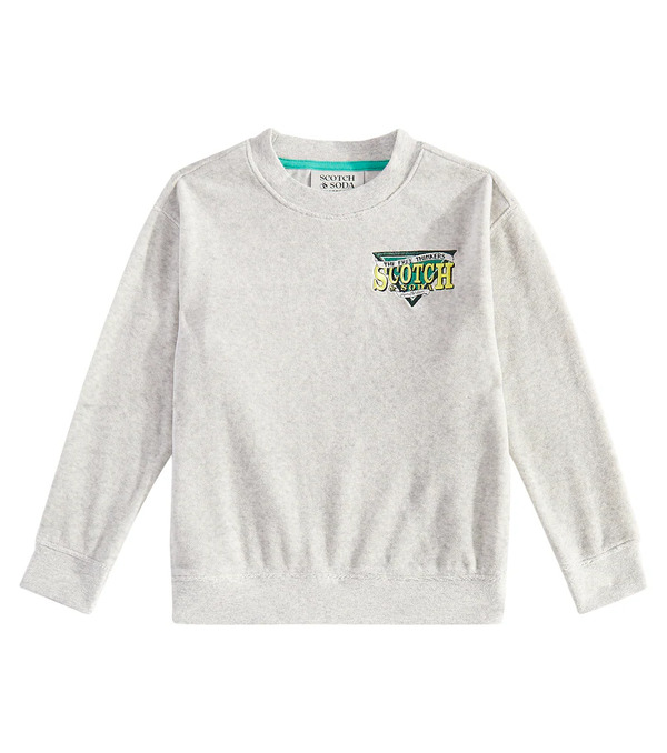  Scotch & Soda Kids Scotch & Soda Kids Cotton-blend Terry Sweatshirt 