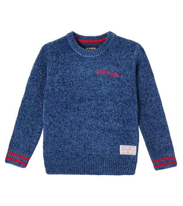  Scotch & Soda Kids Scotch & Soda Kids Logo Chenille Sweater 