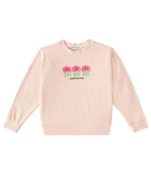  Scotch & Soda Kids Scotch & Soda Kids Printed Cotton-blend Sweatshirt 