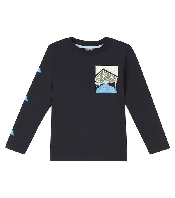  Scotch & Soda Kids Scotch & Soda Kids Printed Cotton Sweatshirt 