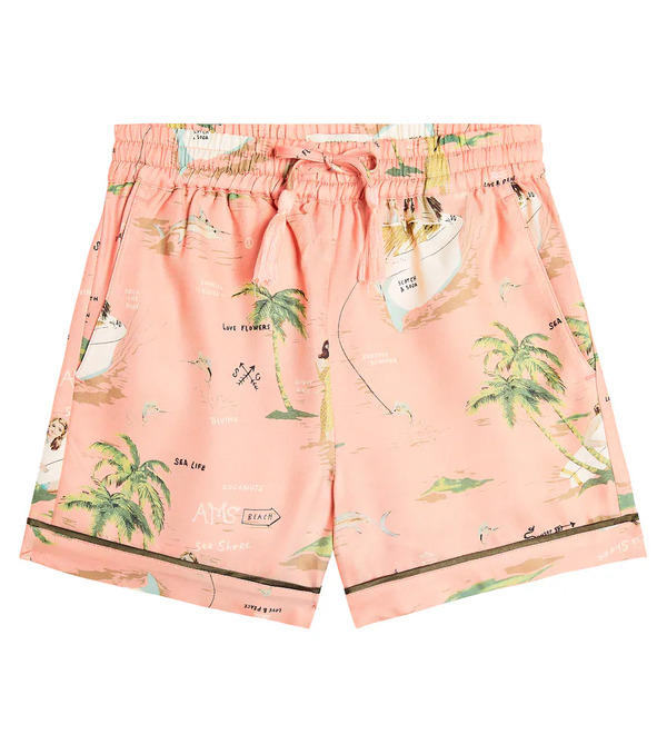  Scotch & Soda Kids Scotch & Soda Kids Printed Mid-rise Shorts 