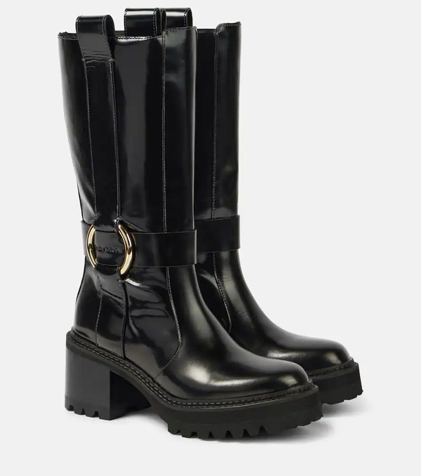  See By Chloe See By Chloã© New Ring 60 Leather Knee-high Boots 