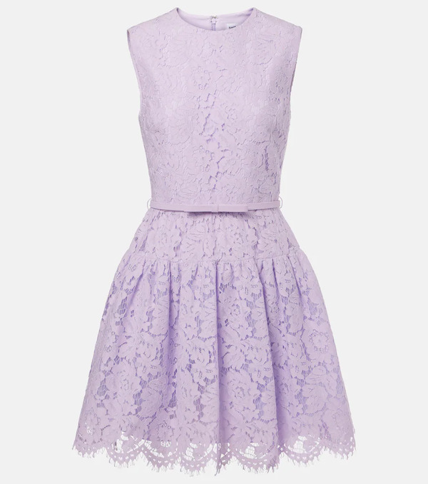  Self-portrait Self-portrait Belted Lace Minidress 
