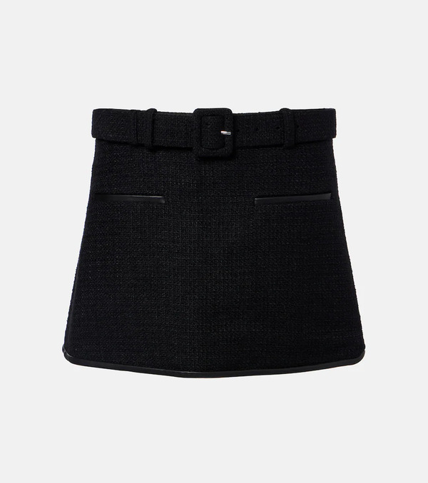  Self-portrait Self-portrait Belted Tweed Miniskirt 