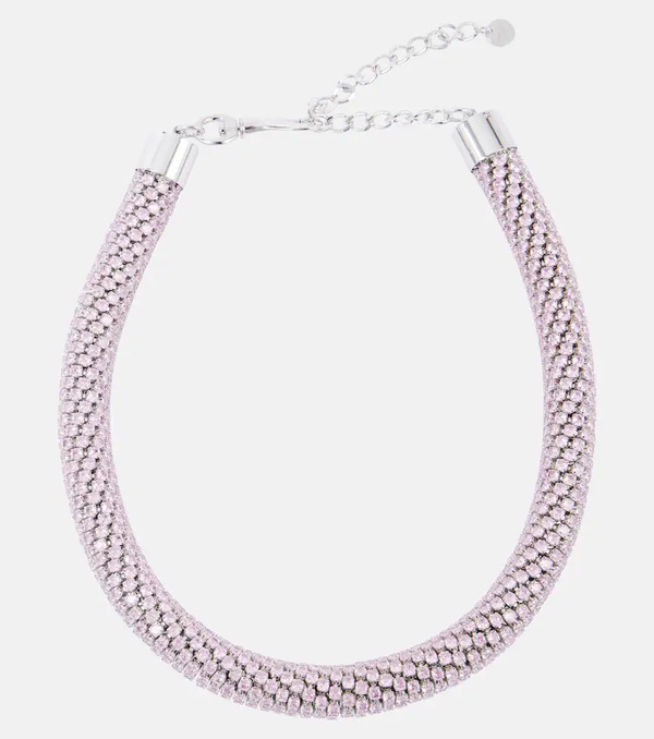  Self-portrait Self-portrait Crystal-embellished Choker 