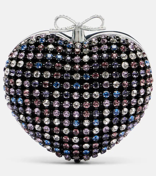  Self-portrait Self-portrait Crystal-embellished Clutch 