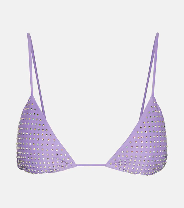  Self-portrait Self-portrait Embellished Bikini Top 