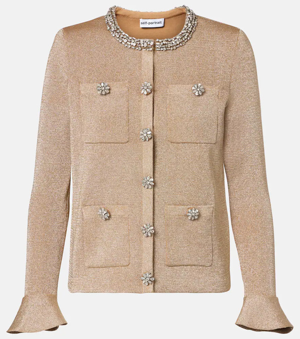  Self-portrait Self-portrait Embellished Cardigan 