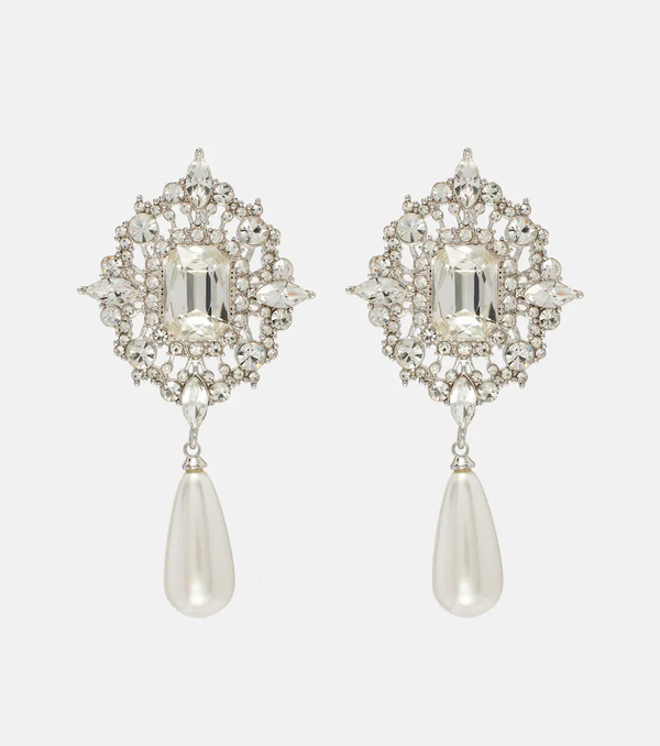  Self-portrait Self-portrait Embellished Drop Earrings 